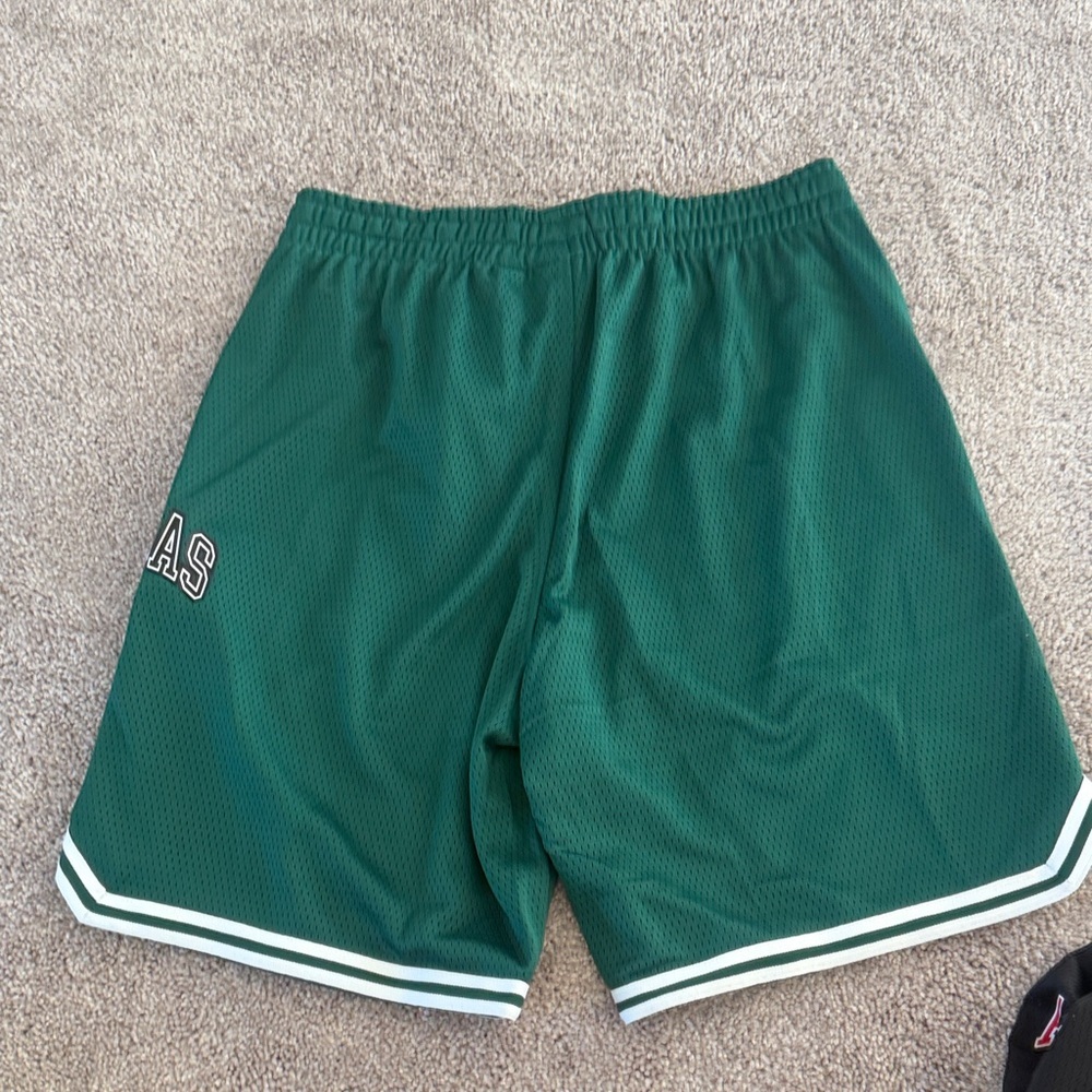 Adidas Dark Green Athletic Shorts - Picture 2 of 5